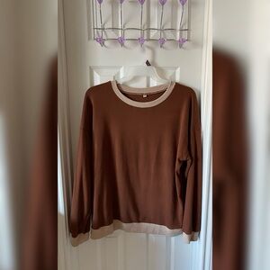Brown Long Sleeve Sweatshirt